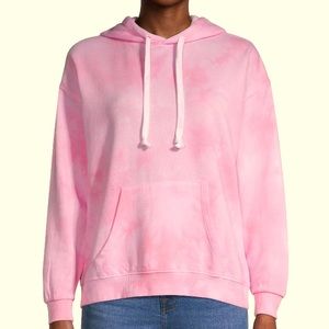 Tie Dye Pink Hoodie Cotton Blend For The Republic